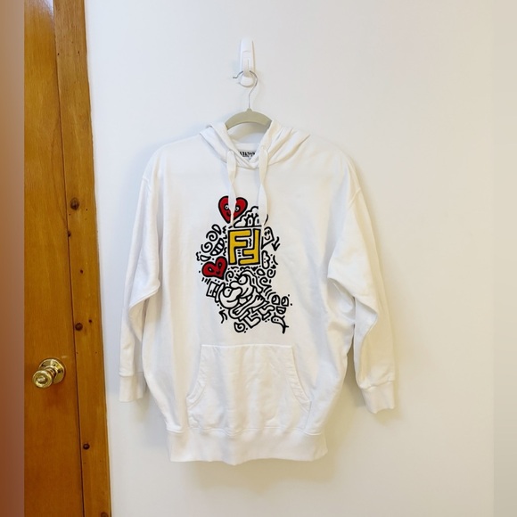 Fendi x Mr. Doodle Chinese Valentines Day Capsule Collection Hoodie Sweater - Picture 5 of 12